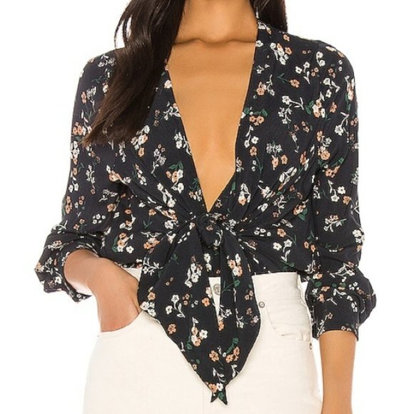 Capulet Tops - NWT Capulet Daria Bodysuit Ashland Black Floral XS